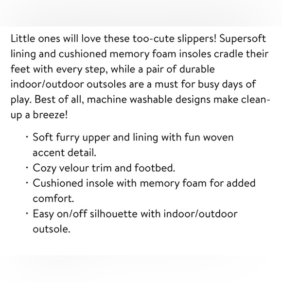 Dearfoams Girl's Pile Bootie Slippers with Memory Foam, size 11-12 - Picture 11 of 11